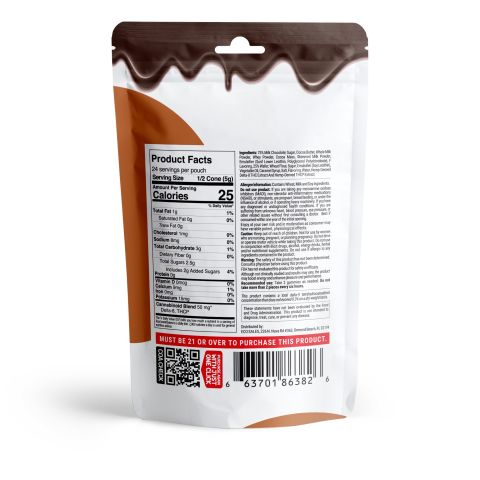 D8, THCP Waffle Cones - 100mg - Milk Chocolate - Chill Plus - Thumbnail 3