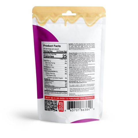 D8, THCP Waffle Cones - 100mg - White Chocolate - Chill Plus - Thumbnail 2