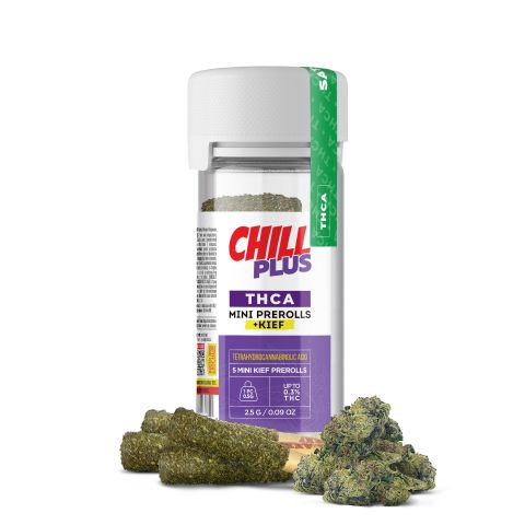 Green Apple Gas Mini Pre-Rolls with Kief - 0.5g - THCA - 5 Joints - Chill Plus - Thumbnail 4