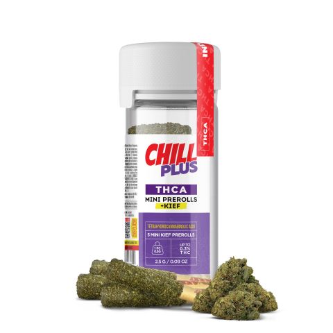 Ice Cream Cake Mini Pre-Rolls with Kief - 0.5g - THCA - 5 Joints - Chill Plus - Thumbnail 2