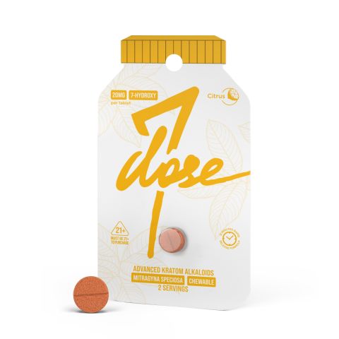 7-Hydroxy Tablets - 20mg - Citrus - 1ct - 7Dose - Thumbnail 1