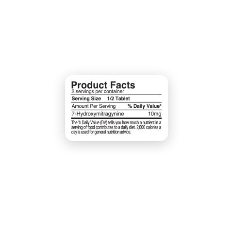7-Hydroxy Tablets - 20mg - Citrus - 1ct - 7Dose - Thumbnail 5