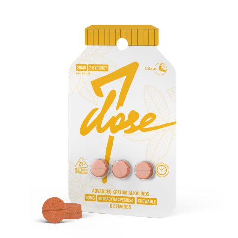 7-Hydroxy Tablets - 20mg - Citrus - 3ct - 7Dose - Thumbnail 1
