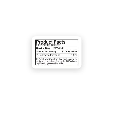 7-Hydroxy Tablets - 20mg - Citrus - 3ct - 7Dose - Thumbnail 6