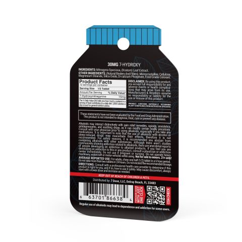 7-Hydroxy Tablets - 30 - Unflavored - 6ct - 7Dose - Thumbnail 6