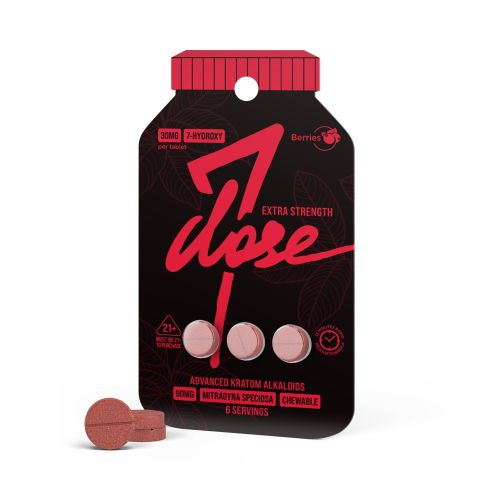 7-Hydroxy Tablets - 30mg - Berries - 3ct - 7Dose - Thumbnail 1