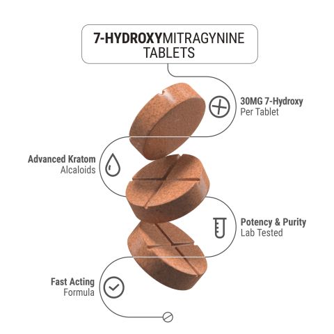 7-Hydroxy Tablets - 30mg - Mango - Chill Extreme - Thumbnail 2