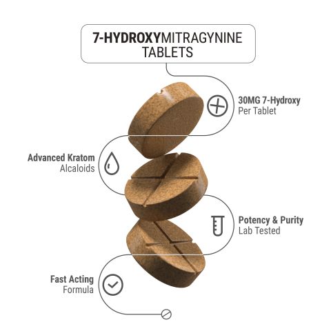 7-Hydroxy Tablets - 30mg - Orange - Chill Extreme - Thumbnail 2