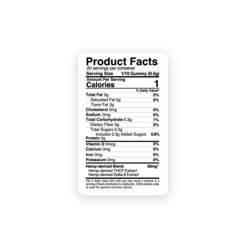 D8, THCP Gummies - 500mg - Exotic Mix - Hocus Pocus - Thumbnail 6