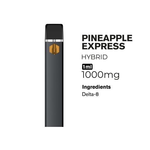 Delta 8 Vape Pen - 1000mg - Pineapple Express - Hybrid - 1ml - Chill Plus - Thumbnail 2