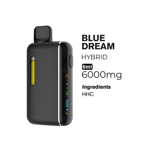HHC Vape Pen - 6000mg - Blue Dream - Hybrid - 6ml - Fresh - Thumbnail 2
