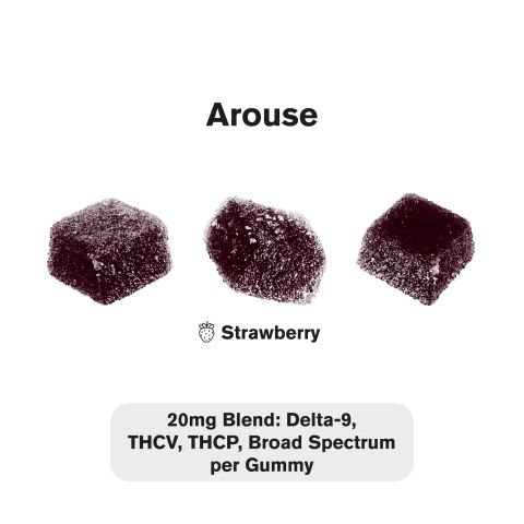 Arouse Sexual Euphoria Gummies - 20mg - D9, THCV, THCP, CBD - Chill Plus - Thumbnail 3