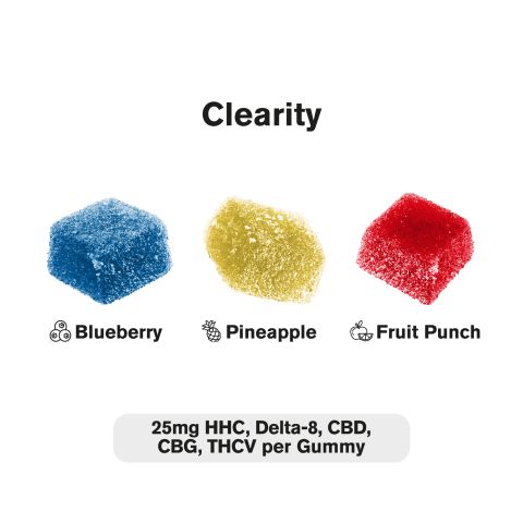 Clearity Blend - 25mg - HHC, D8, CBD, CBG, THCV Gummies - Blends by Fresh - Thumbnail 3