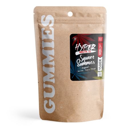 D10, D8 Gummies - 50mg - Tropical Mix - Hyper - Thumbnail 3