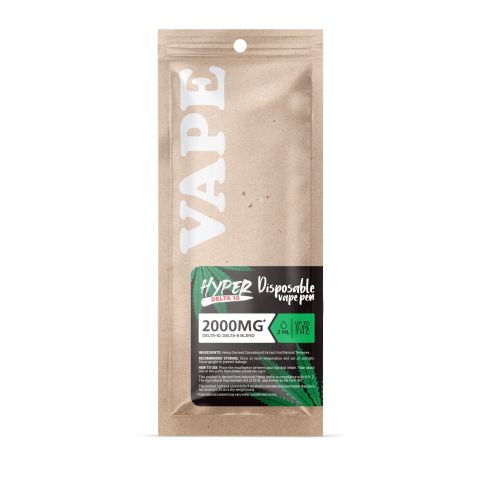 D10, D8 Vape Pen - 2000mg - Sour Mango - Hybrid - 2ml - Hyper - Thumbnail 3