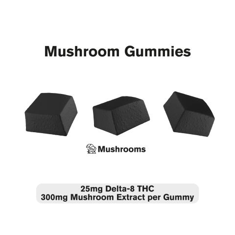 D8, Mushroom Gummies - 25mg - Shrooms - Thumbnail 3