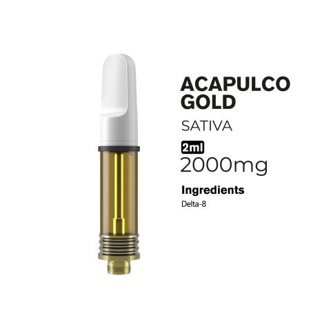 D8 Vape Cart - 2000mg - Acapulco Gold - Sativa - 2ml - 10X - Thumbnail 2