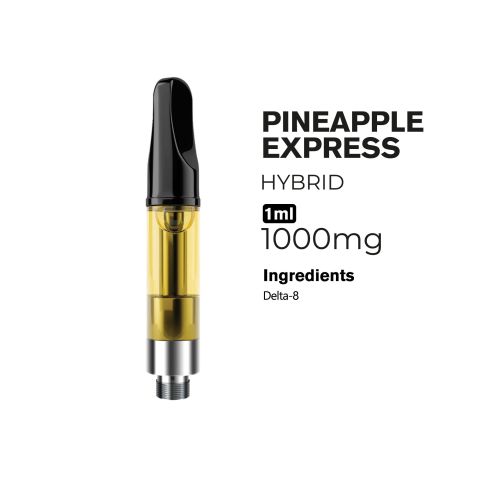 D8 Vape Cart - 1000mg - Pineapple Express - Hybrid - 1ml - Chill Plus - Thumbnail 2