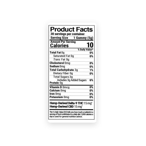 D9, CBD Classic High Gummies - 30mg - Assorted Flavors - D9 THC - Thumbnail 8