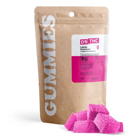 D9, Female Libido Blend Gummies - Raspberry - D9 THC - Thumbnail 2