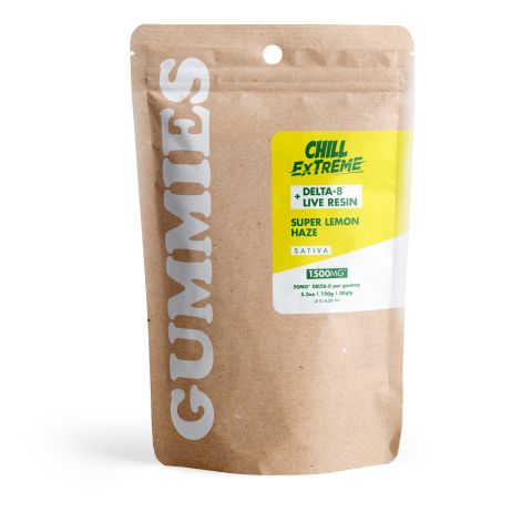 Delta 8 + Live Resin Gummies - 50mg - Super Lemon Haze - Sativa - Thumbnail 2