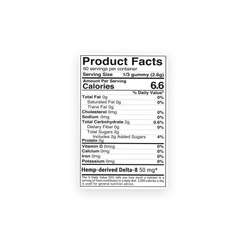 Delta 8 THC Gummies - 150mg - Tropical Mix - Chill Extreme - Thumbnail 5