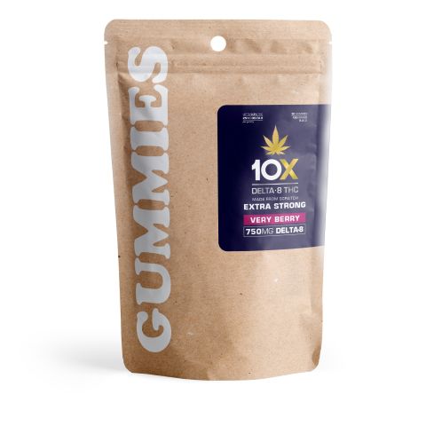 Delta 8 THC Gummies - 25mg - Very Berry - 10X - Thumbnail 2