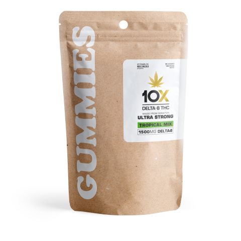 Delta 8 THC Gummies - 50mg - Tropical Mix - 10X - Thumbnail 2