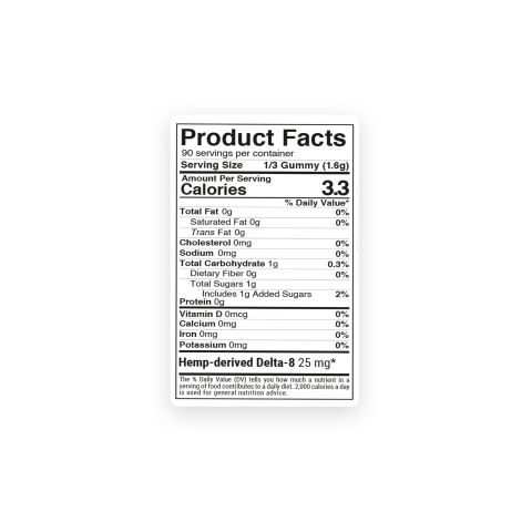 Delta 8 THC Gummies - 75mg - Tropical Mix - Chill Extreme - Thumbnail 5