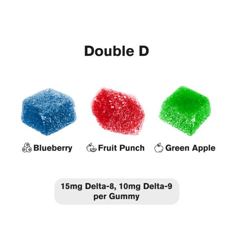 Double D Blend - 25mg - D8, D9 Gummies - Chill Extreme - Thumbnail 3
