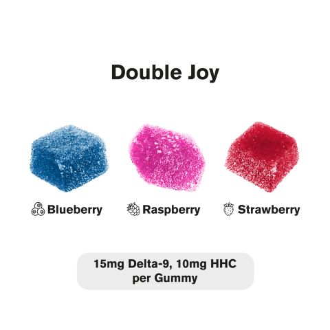 Double Joy Blend - 25mg - D9, HHC Gummies - Chill Extreme - Thumbnail 3