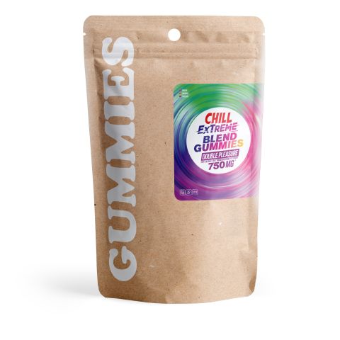 Double Pleasure Blend - 25mg - D9, Broad Spectrum CBD Gummies - Chill Extreme - Thumbnail 2