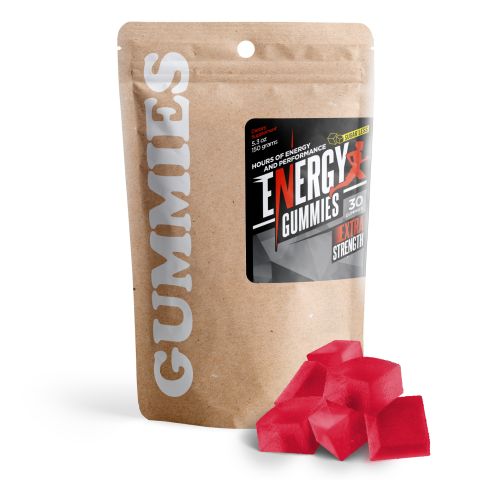 Energy Boost Supplement - Sugarless Energy Gummies - 30 Count - Thumbnail 1