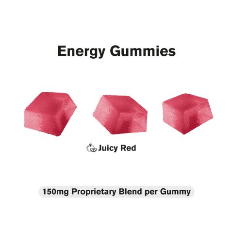 Energy Boost Supplement - Sugarless Energy Gummies - 30 Count - Thumbnail 3
