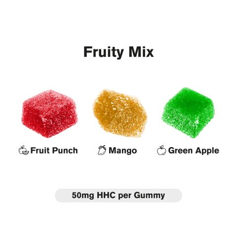 HHC Cube Gummies - 50mg - Fruity Mix - Artisan - Thumbnail 4