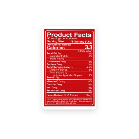 HHC Cube Gummies - 75mg - Tropical Blend - Fresh - Thumbnail 5