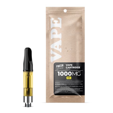 HHC Vape Cart - 1000mg - Wedding Cake - Hybrid - 1ml - Fresh - Thumbnail 1