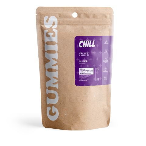 Sleep Gummies - 140mg - Full Spectrum CBD, CBN, L-Theanine, Melatonin - Chill - Thumbnail 3