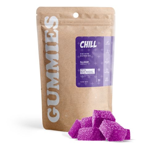 Sleep Gummies - 30mg - Broad Spectrum CBD, Melatonin - Blackberry - Chill - Thumbnail 1