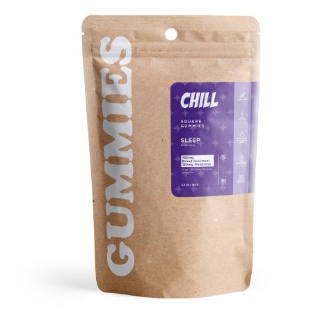 Sleep Gummies - 30mg - Broad Spectrum CBD, Melatonin - Blackberry - Chill - Thumbnail 2