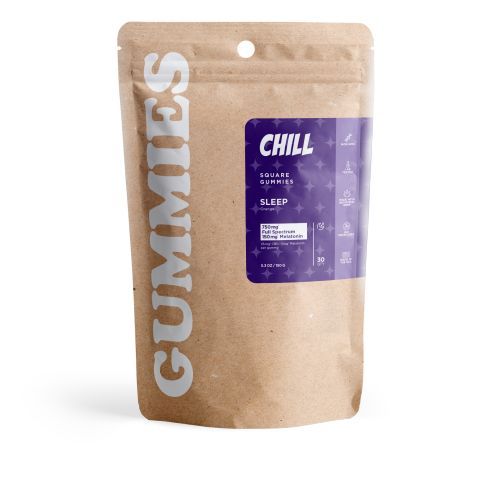 Sleep Gummies - 30mg - Full Spectrum CBD, Melatonin - Orange - Chill - Thumbnail 2