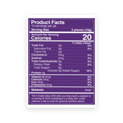 Sleep Gummies - 3mg - Melatonin - Rest - Thumbnail 8