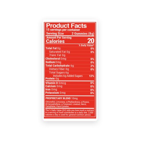 Terpene Gummies - 10mg - Creative - Watermelon - Terps Gummies - Thumbnail 5