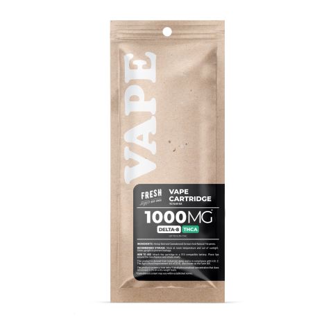 THCA, D8 Vape Cart - 1000mg - Wedding Cake - Hybrid - 1ml - Fresh - Thumbnail 3