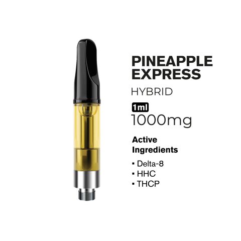 THCP, D8, HHC Vape Cart - 1000mg - Pineapple Express - Hybrid - 1ml - Fresh - Thumbnail 2