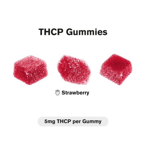THCP Gummies - 5mg - Strawberry - Fresh - Thumbnail 3