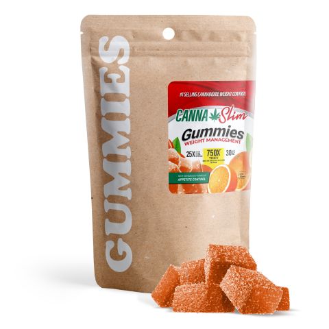 THCV, CBD, CBDV Weight Management Gummies - 25mg - Canna Slim - Thumbnail 1