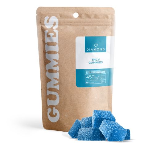 THCV Gummies - 15mg - Blueberry - Diamond - Thumbnail 1