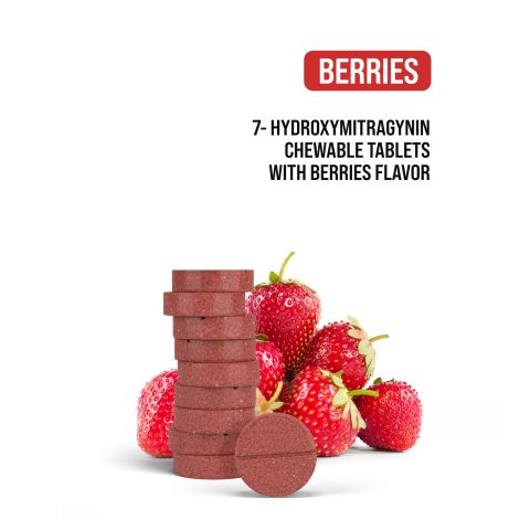 7-Hydroxy Tablets - 30mg - Berries - 10pc - 7Dose - Thumbnail 5