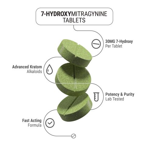 7-Hydroxy Tablets - 30mg - Mint - Chill Extreme - Thumbnail 4